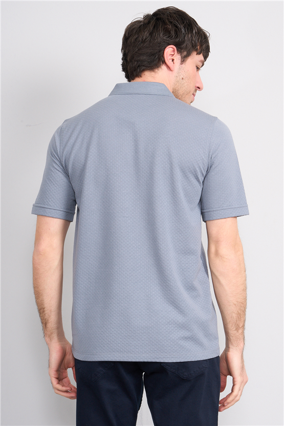 Çetinkaya Mentality 4598 Polo Yaka Regular Modelli T-shirt Gri