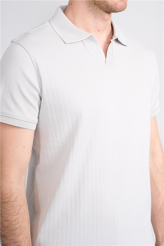 Çetinkaya Mentality 4602 Polo Yaka Regular Modelli T-shirt Gri