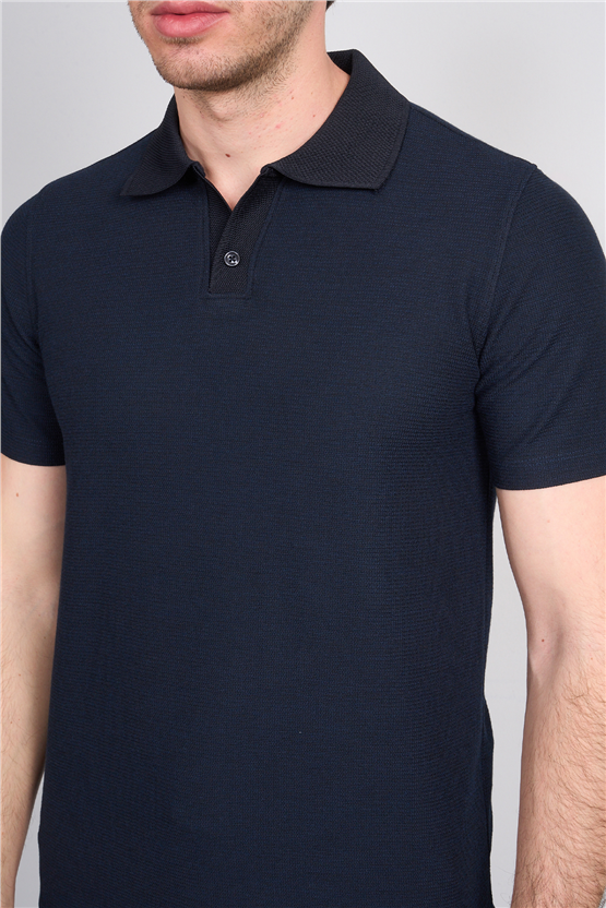 Çetinkaya Mentality 4603 Polo Yaka Regular Modelli T-shirt Lacivert