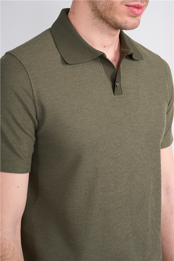 Çetinkaya Mentality 4603 Polo Yaka Regular Modelli T-shirt Haki