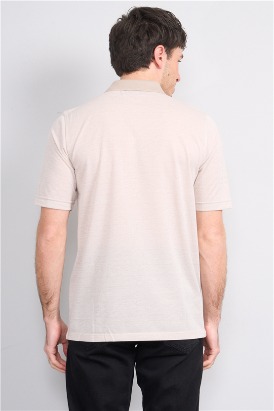 Çetinkaya Mentality 4626 Polo Yaka Regular Modelli T-shirt Toprak