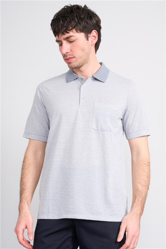 Çetinkaya Mentality 4626 Polo Yaka Regular Modelli T-shirt Gri