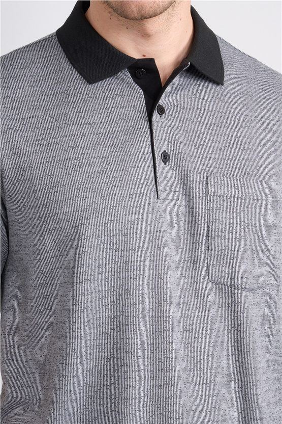 Çetinkaya Mentality 4626 Polo Yaka Regular Modelli T-shirt Siyah