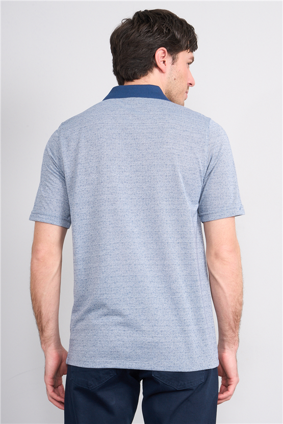 Çetinkaya Mentality 4626 Polo Yaka Regular Modelli T-shirt İndigo