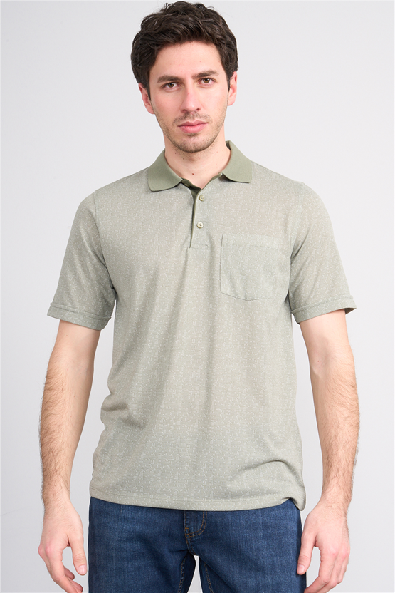 Çetinkaya Mentality 4627 Polo Yaka Regular Modelli T-shirt Haki