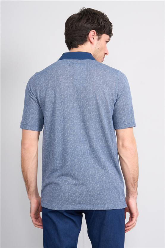 Çetinkaya Mentality 4627 Polo Yaka Regular Modelli T-shirt İndigo