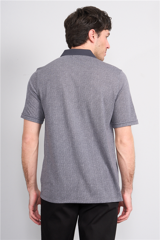 Çetinkaya Mentality 4627 Polo Yaka Regular Modelli T-shirt Füme