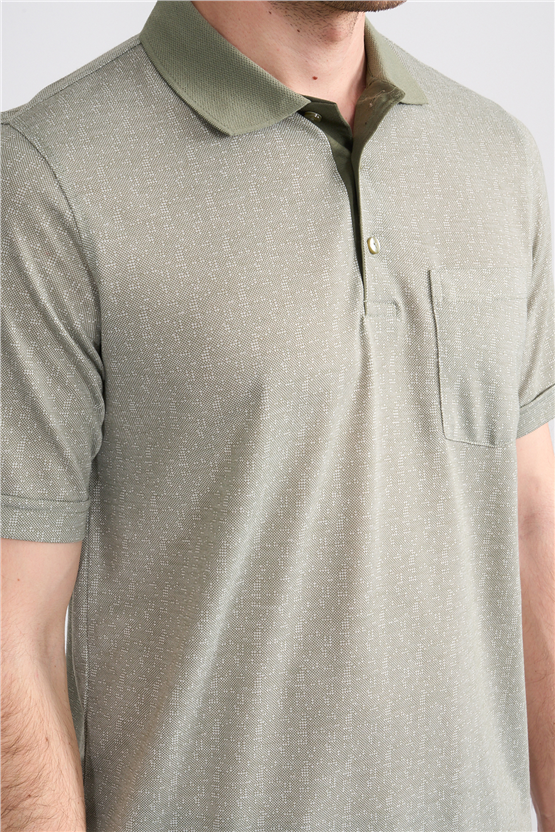 Çetinkaya Mentality 4627 Polo Yaka Regular Modelli T-shirt Haki