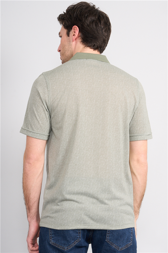 Çetinkaya Mentality 4627 Polo Yaka Regular Modelli T-shirt Haki