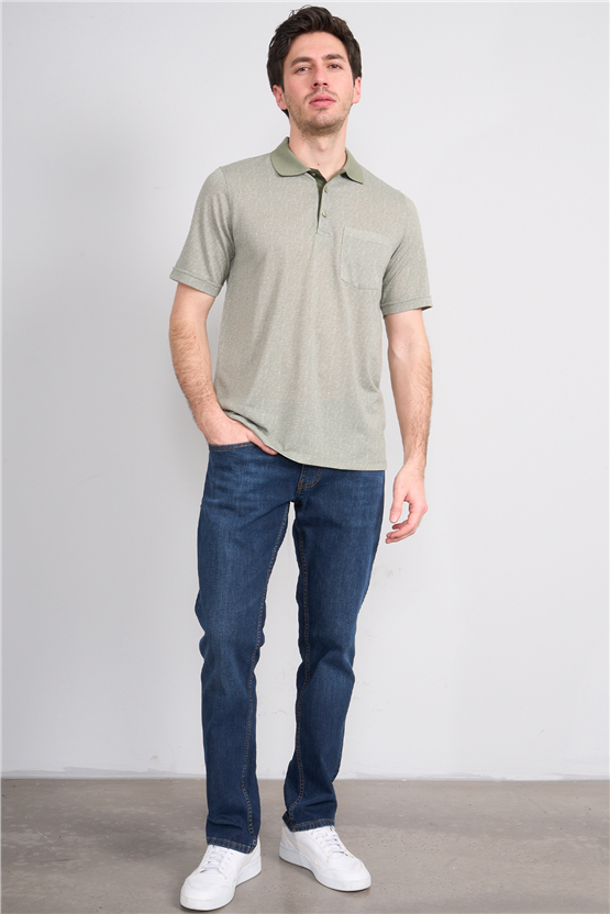 Çetinkaya Mentality 4627 Polo Yaka Regular Modelli T-shirt Haki