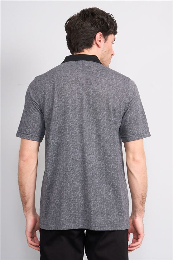 Çetinkaya Mentality 4627 Polo Yaka Regular Modelli T-shirt Siyah