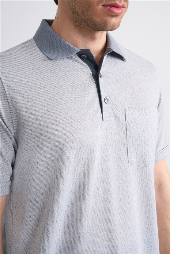Çetinkaya Mentality 4628 Polo Yaka Regular Modelli T-shirt Gri