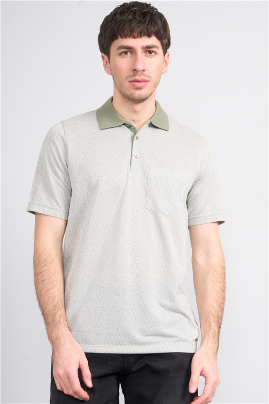 Çetinkaya Mentality 4628 Polo Yaka Regular Modelli T-shirt Haki