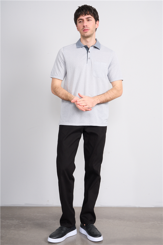 Çetinkaya Mentality 4628 Polo Yaka Regular Modelli T-shirt Gri
