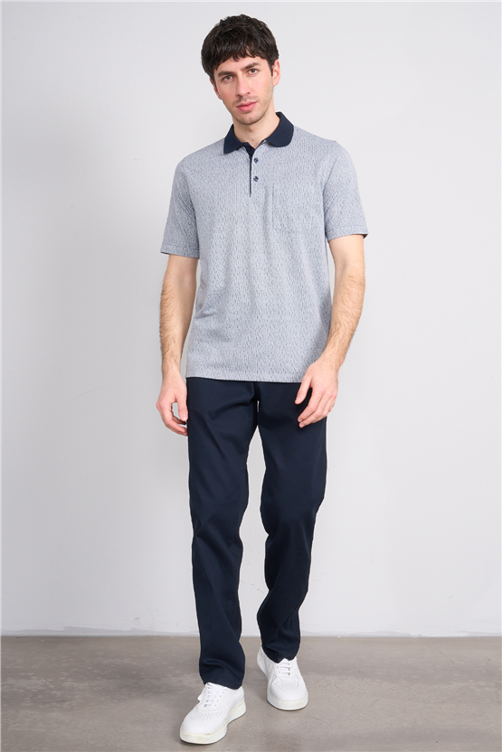 Çetinkaya Mentality 4628 Polo Yaka Regular Modelli T-shirt Lacivert