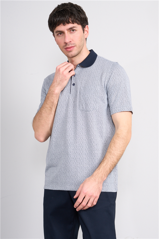 Çetinkaya Mentality 4628 Polo Yaka Regular Modelli T-shirt Lacivert