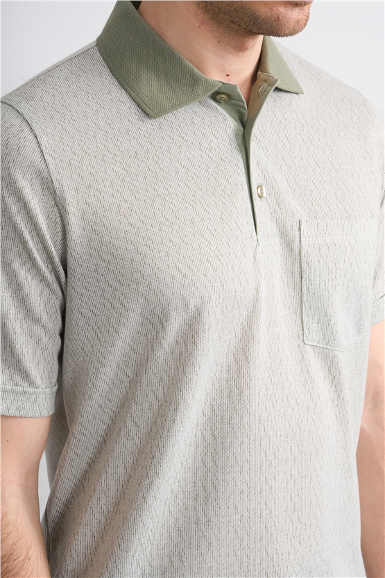 Çetinkaya Mentality 4628 Polo Yaka Regular Modelli T-shirt Haki