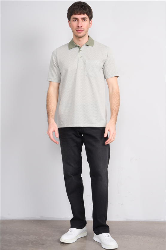 Çetinkaya Mentality 4628 Polo Yaka Regular Modelli T-shirt Haki