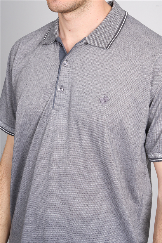 Çetinkaya Mentality 4702 Polo Yaka Regular Pike T-shirt Gri