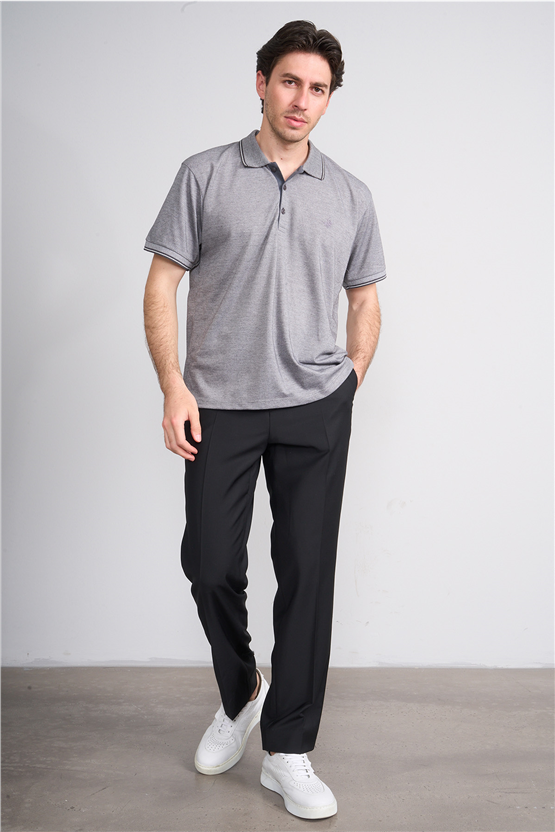 Çetinkaya Mentality 4702 Polo Yaka Regular Pike T-shirt Gri