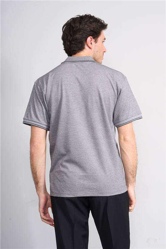 Çetinkaya Mentality 4702 Polo Yaka Regular Pike T-shirt Gri