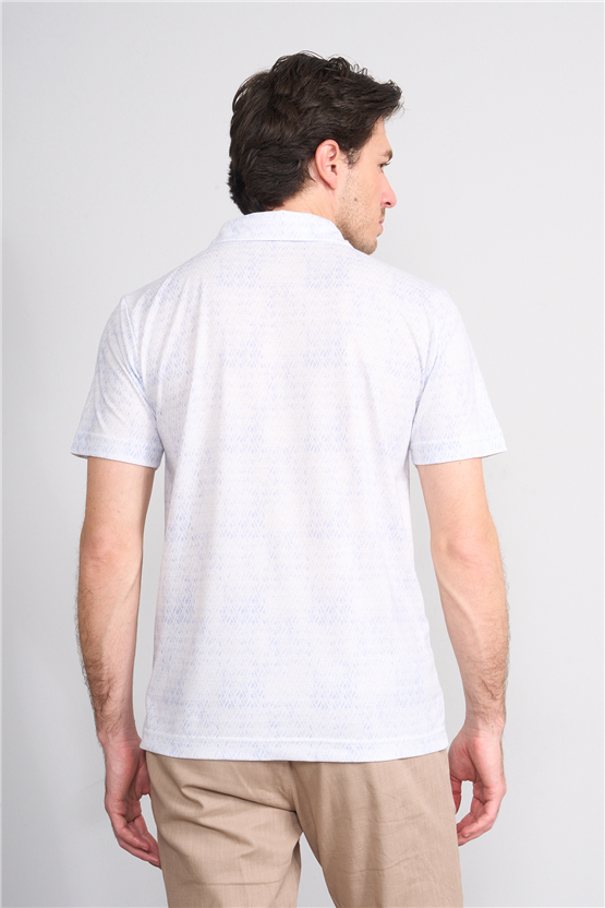 Çetinkaya Mentality 4772 Polo Yaka Regular Micro İnterlok T-shirt Mavi 2