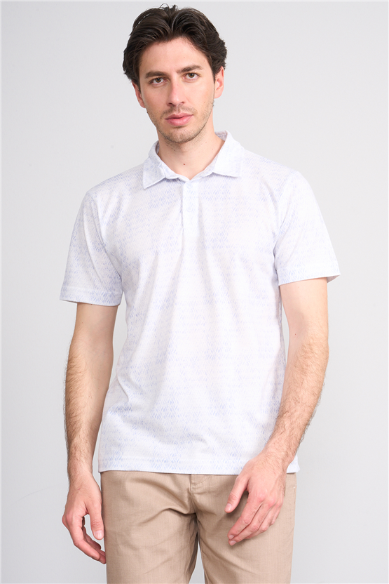 Çetinkaya Mentality 4772 Polo Yaka Regular Micro İnterlok T-shirt Mavi 2