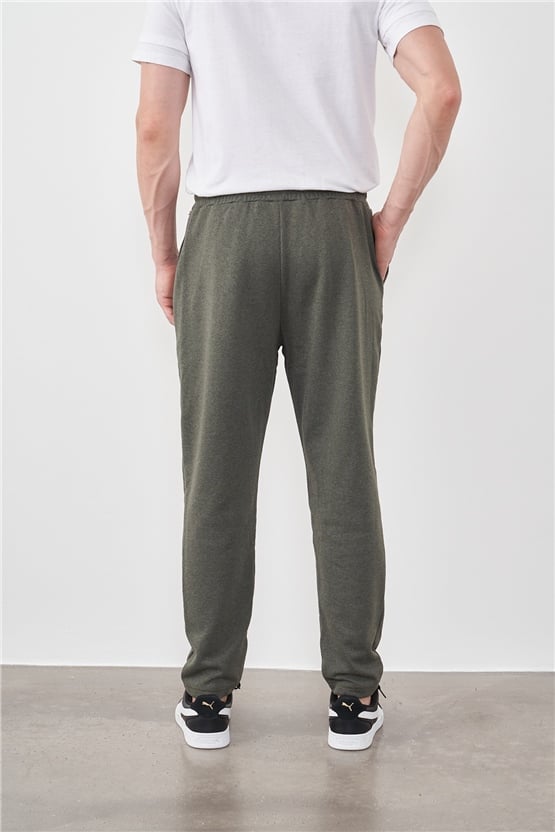 Çetinkaya Mentality 621 Rejenere Düz Paça Haki Eşofman Alt