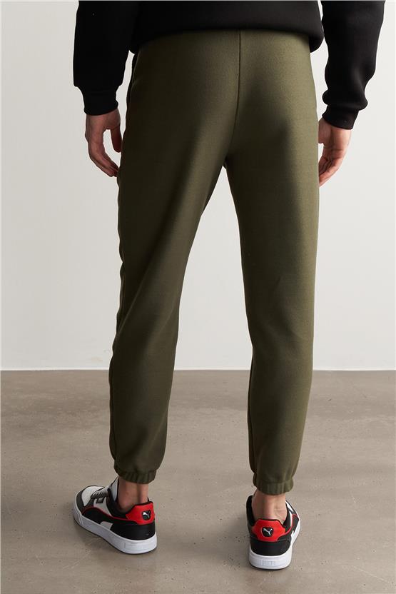 Çetinkaya Mentality 680 Düz Paça Polar Eşofman Alt Haki