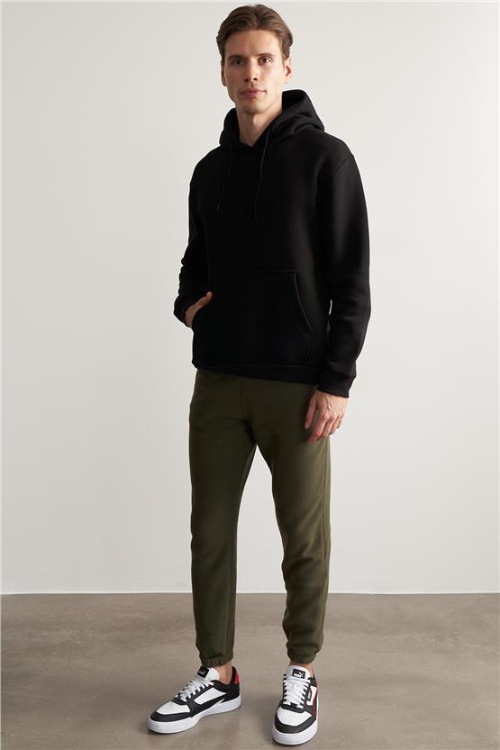 Çetinkaya Mentality 680 Düz Paça Polar Eşofman Alt Haki