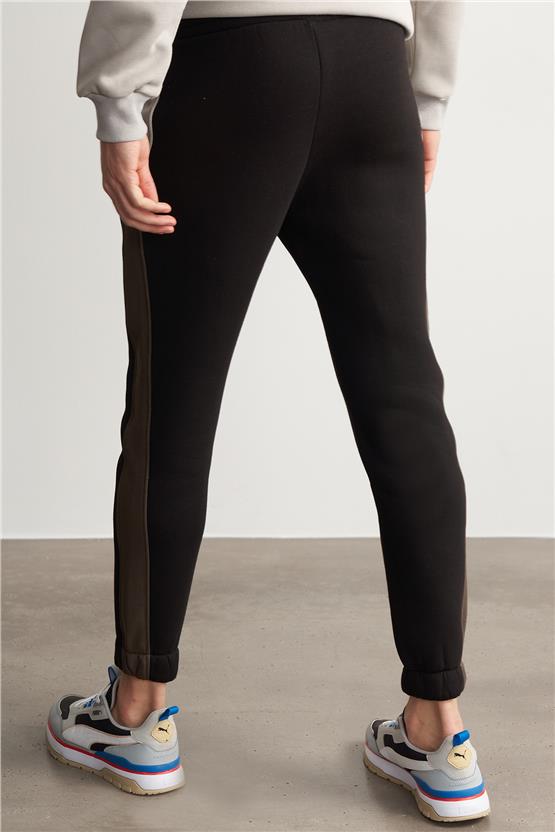 Çetinkaya Mentality 737 Erkek 3 İplik Şardonlu Lastik Paça Eşofman Alt Siyah