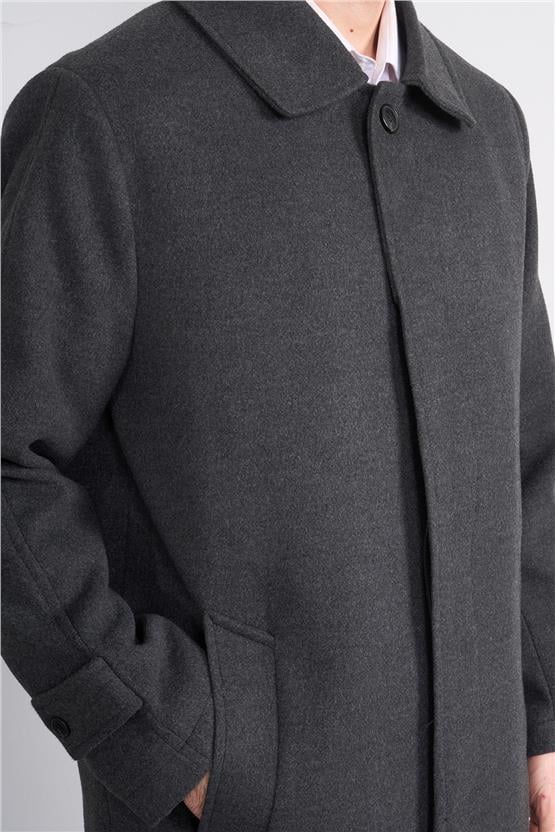 Çetinkaya Mentality 8255 Erkek Gömlek Yaka Kaşe Kaban Antrasit