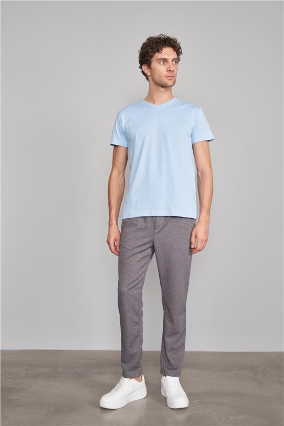 Çetinkaya Mentality 9381 Erkek Tintin Yan Cep Örme Pantolon Koyu Gri