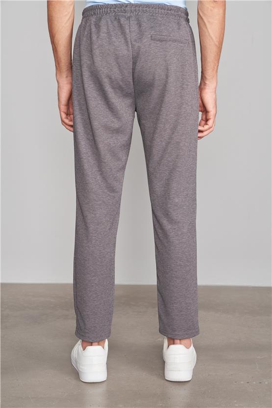 Çetinkaya Mentality 9381 Erkek Tintin Yan Cep Örme Pantolon Koyu Gri