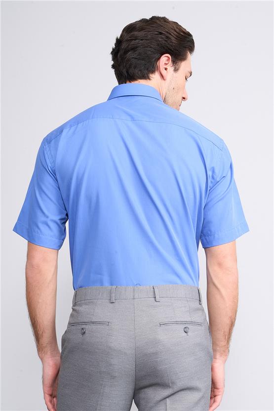 Çetinkaya Mentality G071 Erkek Uzun Kol Gömlek Mavi