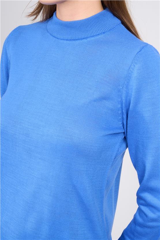 Çetinkaya Miramira 2254 Dik Yaka Triko Koyu Mavi