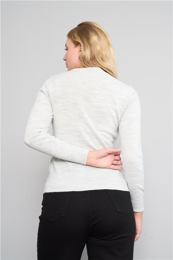 Çetinkaya Miramira 2275 Bisiklet Yaka Triko Gri