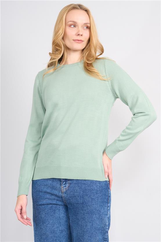 Çetinkaya Miramira 2275 Bisiklet Yaka Triko Çağla