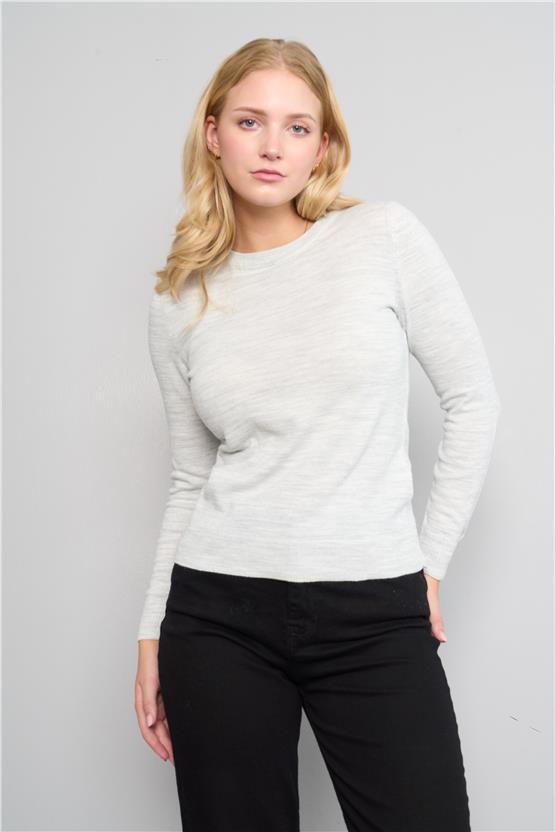 Çetinkaya Miramira 2275 Bisiklet Yaka Triko Gri