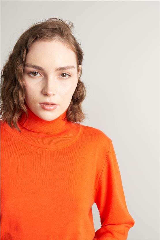 Çetinkaya Miramira Kadın Balıkçı Yaka Mercan Kazak