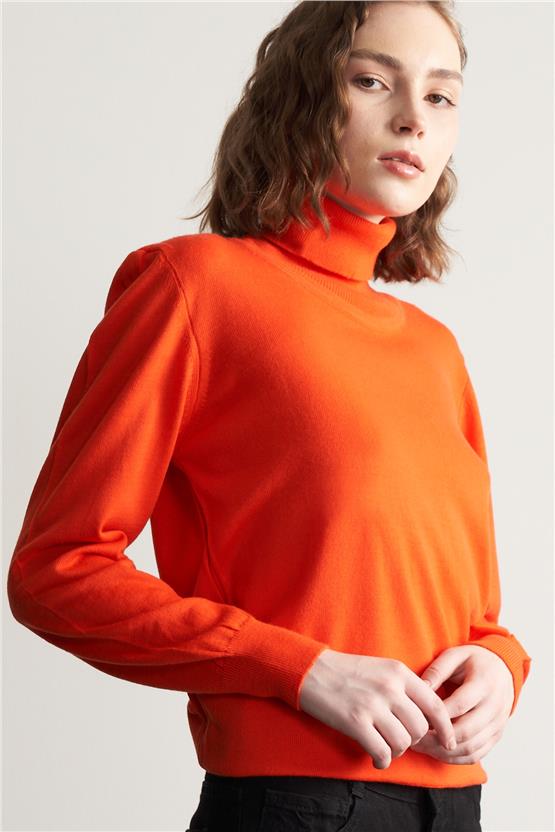 Çetinkaya Miramira Kadın Balıkçı Yaka Mercan Kazak