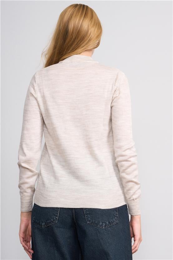 Çetinkaya Miya Mira 2254 Bayan Dik Yaka Taşmelanj Triko