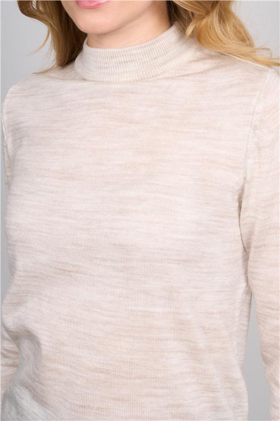 Çetinkaya Miya Mira 2254 Bayan Dik Yaka Taşmelanj Triko