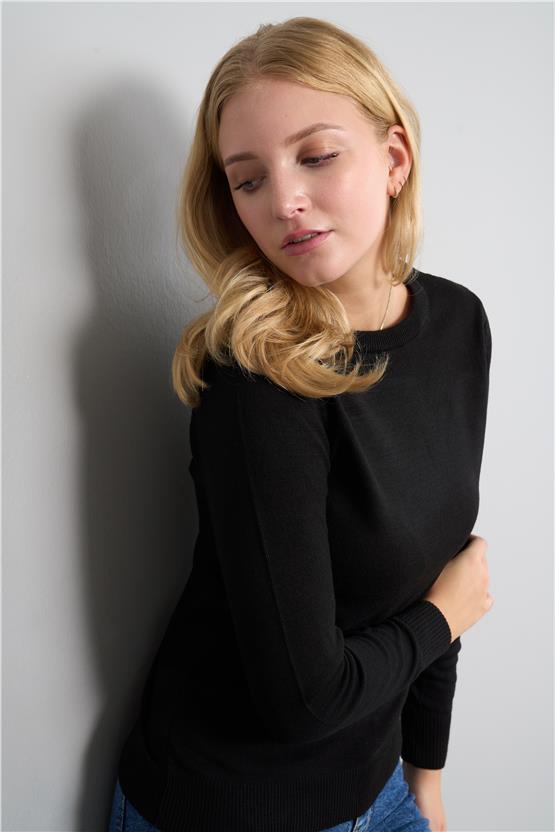 Çetinkaya Miyamira 2275 Siyah Basic Triko