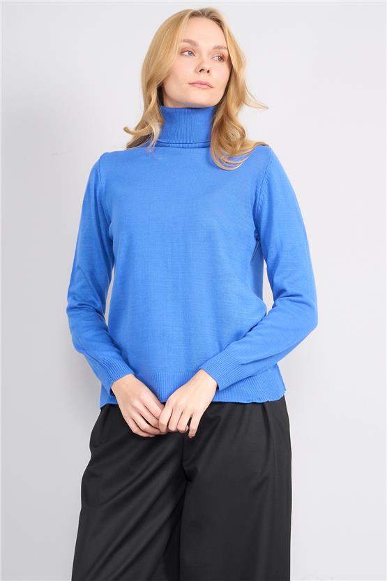 Çetinkaya Miyamira 2276 Balıkçı Yaka Triko Koyu Mavi