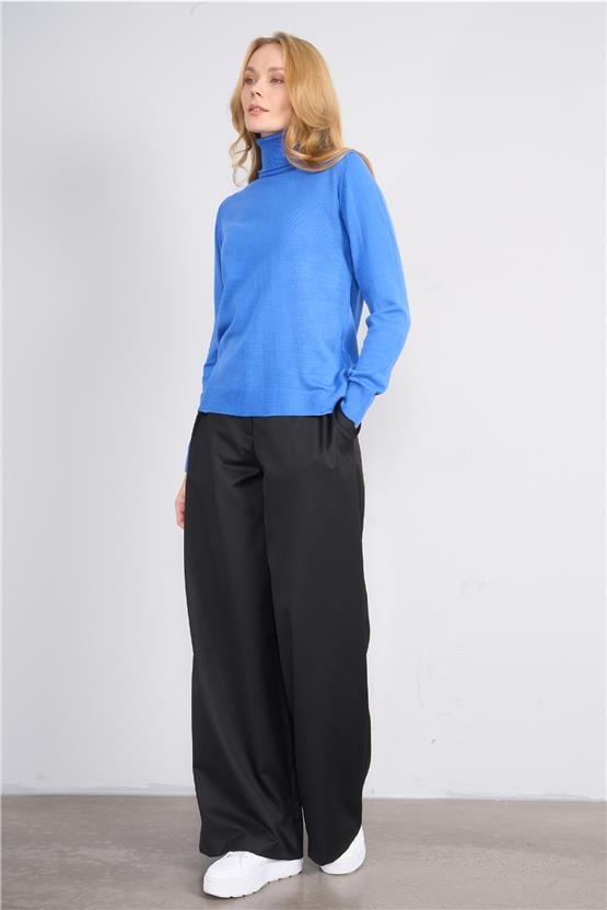 Çetinkaya Miyamira 2276 Balıkçı Yaka Triko Koyu Mavi