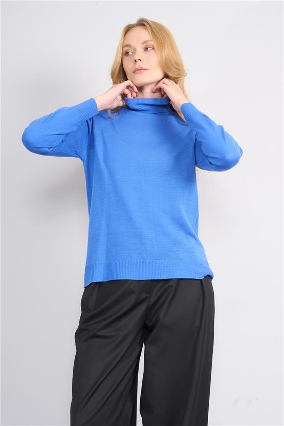 Çetinkaya Miyamira 2276 Balıkçı Yaka Triko Koyu Mavi