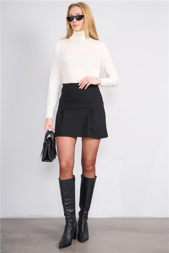 Çetinkaya MiyaMira 2276 Bayan Balıkçı Yaka Krem Triko