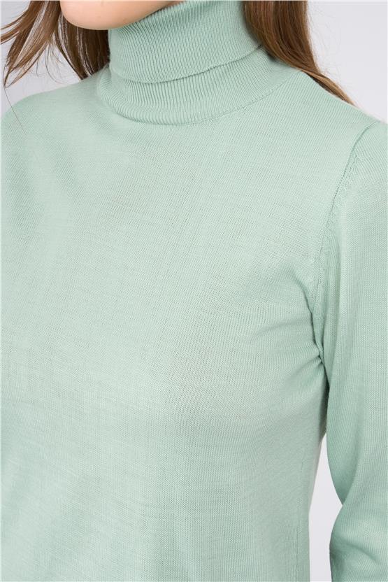 Çetinkaya MiyaMira 2276 Bayan Balıkçı Yaka Çağla Triko