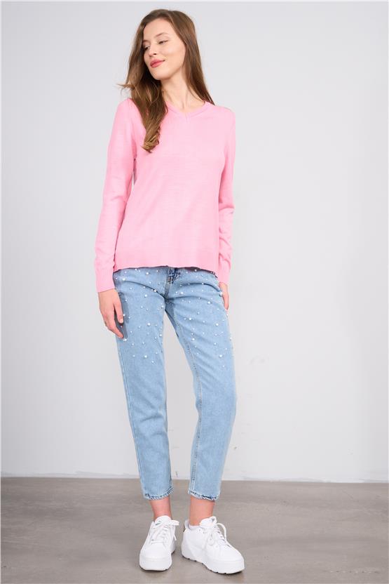 Çetinkaya Miyamira 2279 V Yaka Basic Triko